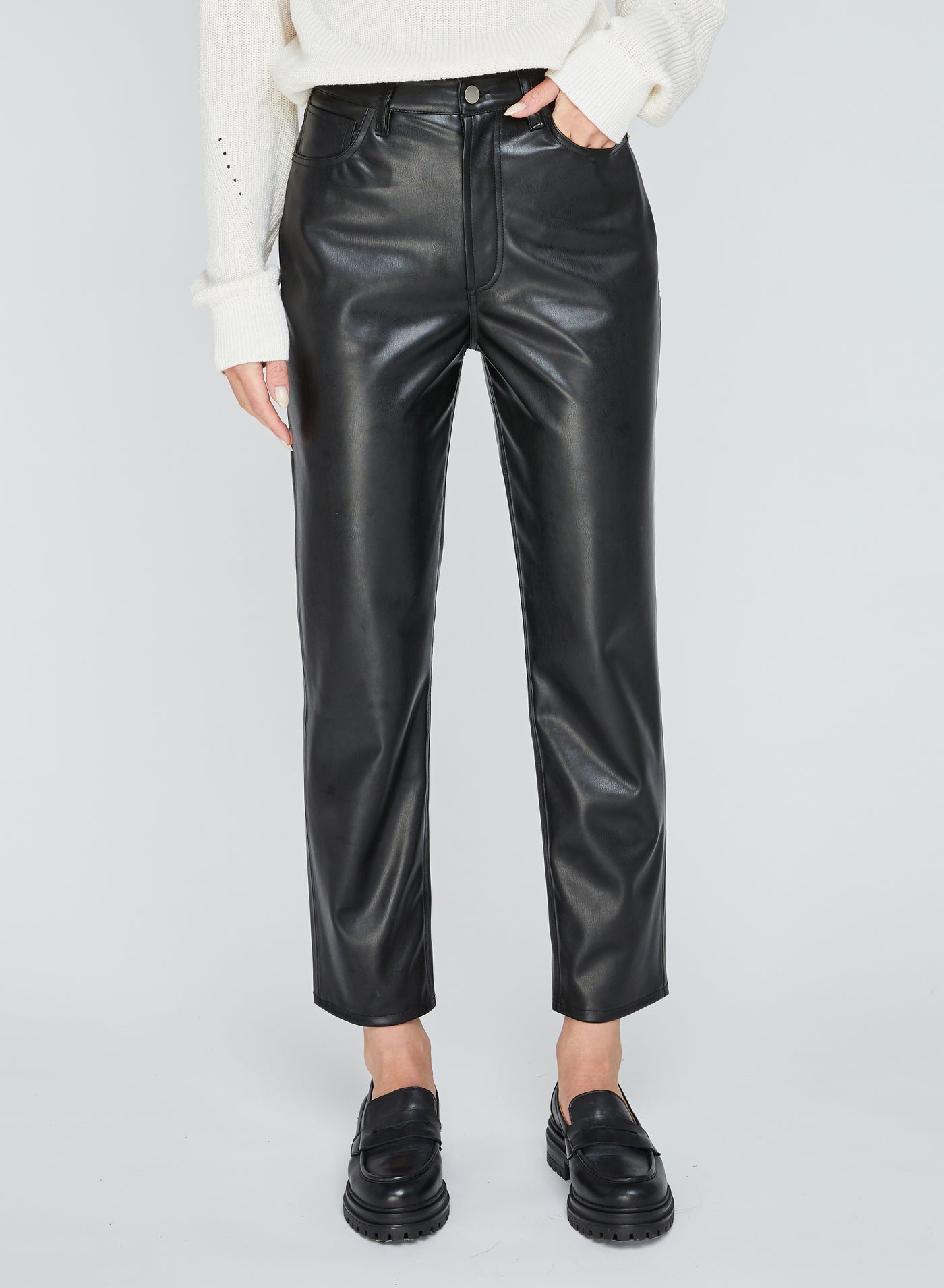 Faux Leather Crop Pants for fall.